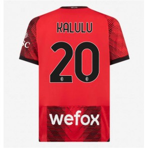 AC Milan Pierre Kalulu #20 Hemmatröja 2023-24 Kortärmad